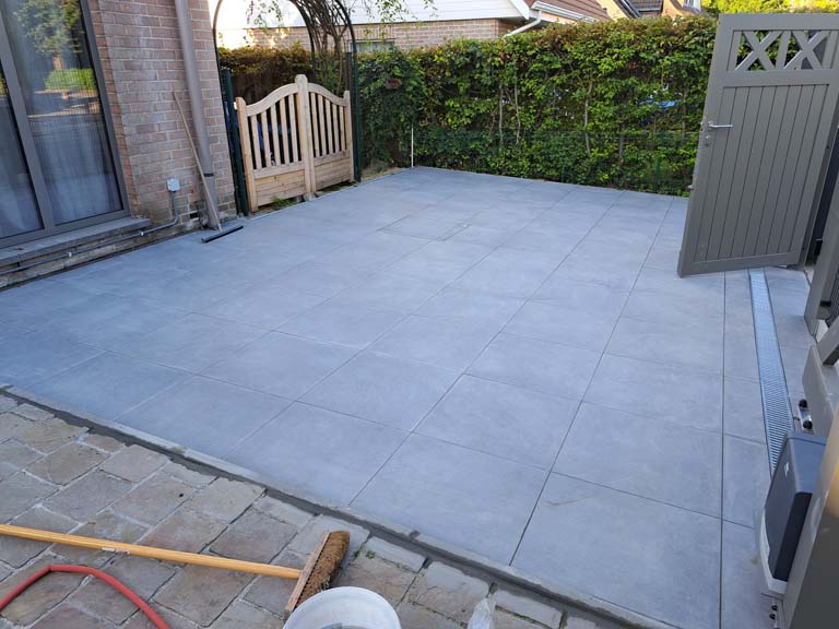 Terrasse à double pente